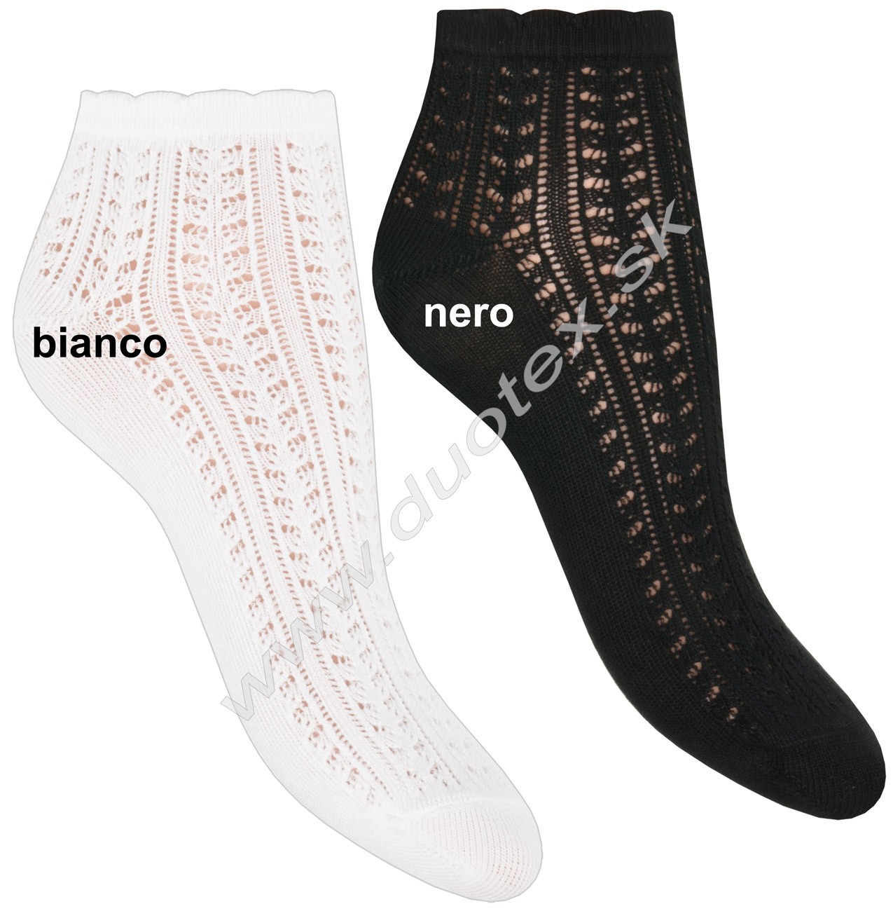 E-shop KNITTEX Dámske ponožky Cindy-vz.1 bianco 39-42(26-28)