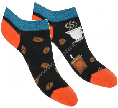Veselé ponožky Skarpol-081-kava