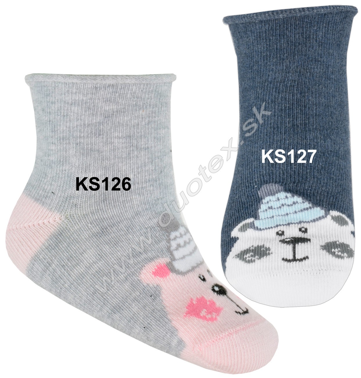 E-shop STEVEN Detské ponožky Steven-138-126 KS126-sv.sivá 11-13(7-8)
