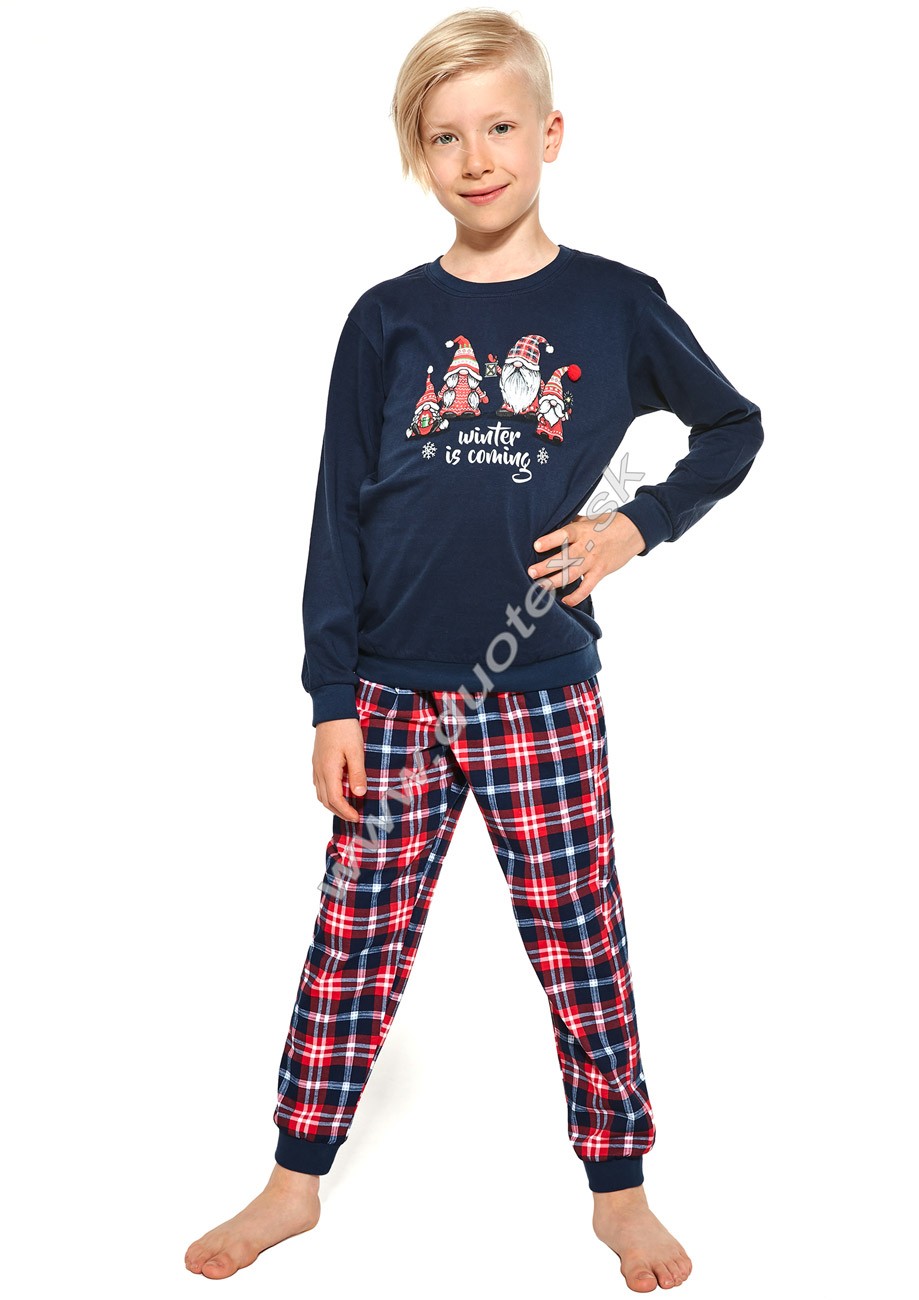 CORNETTE Vianočné pyžamo Cornette593-Gnomes 122 86-92