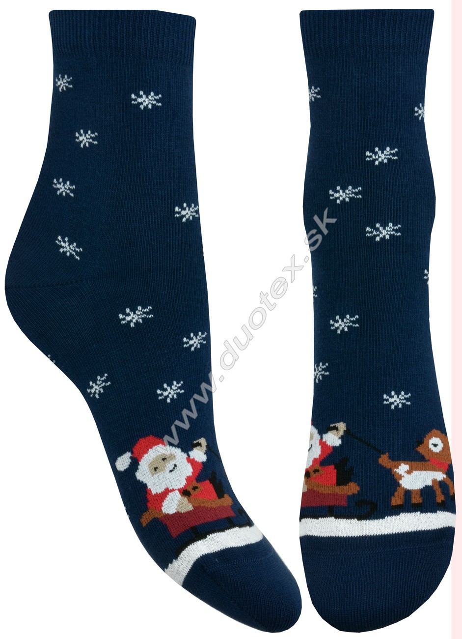 E-shop WOLA Vianočné ponožky w24.155-vz.843 B85 24-26(16-17)