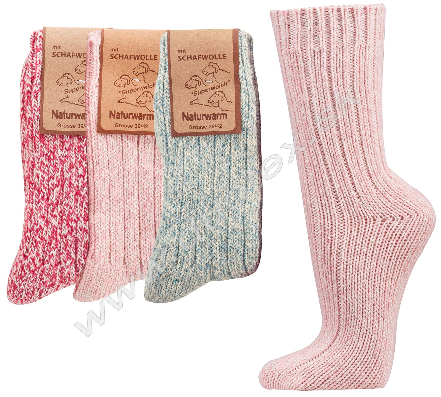 SOCKS4FUN Zimné ponožky W-2218-3 k.3 39-42(26-27)