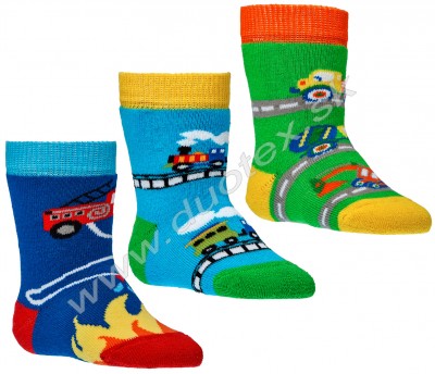 Zimné ponožky W-5173-auta