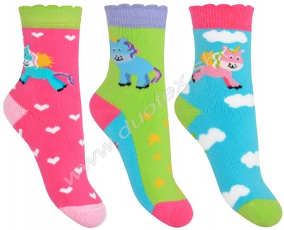 Zimné ponožky W-5173-jednorozec-1