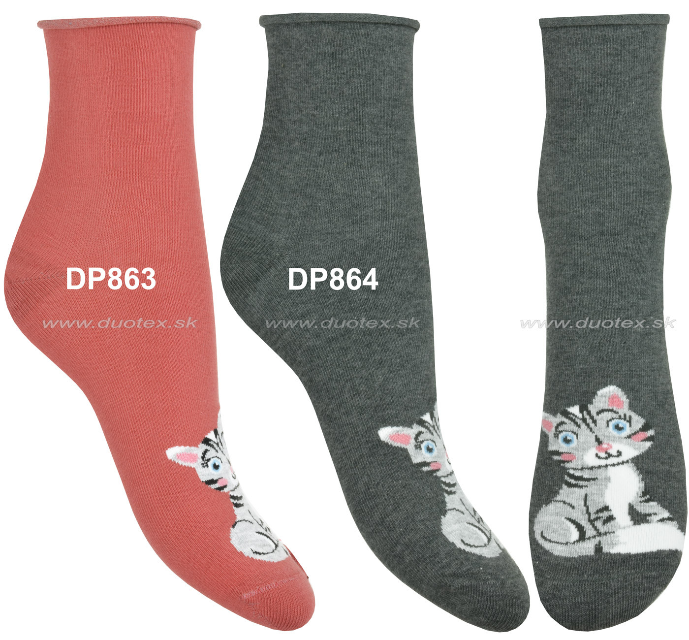 E-shop STEVEN Vzorované ponožky Steven-099-863 DP863-ružová 35-37(23-24)