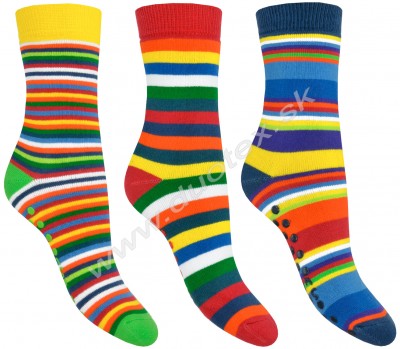 Zimné ponožky W-3134-pruhy-2