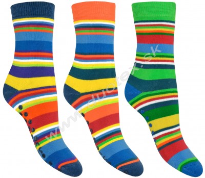 Zimné ponožky W-3134-pruhy-4