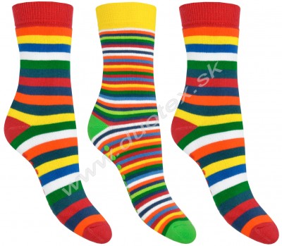 Zimné ponožky W-3134-pruhy-6