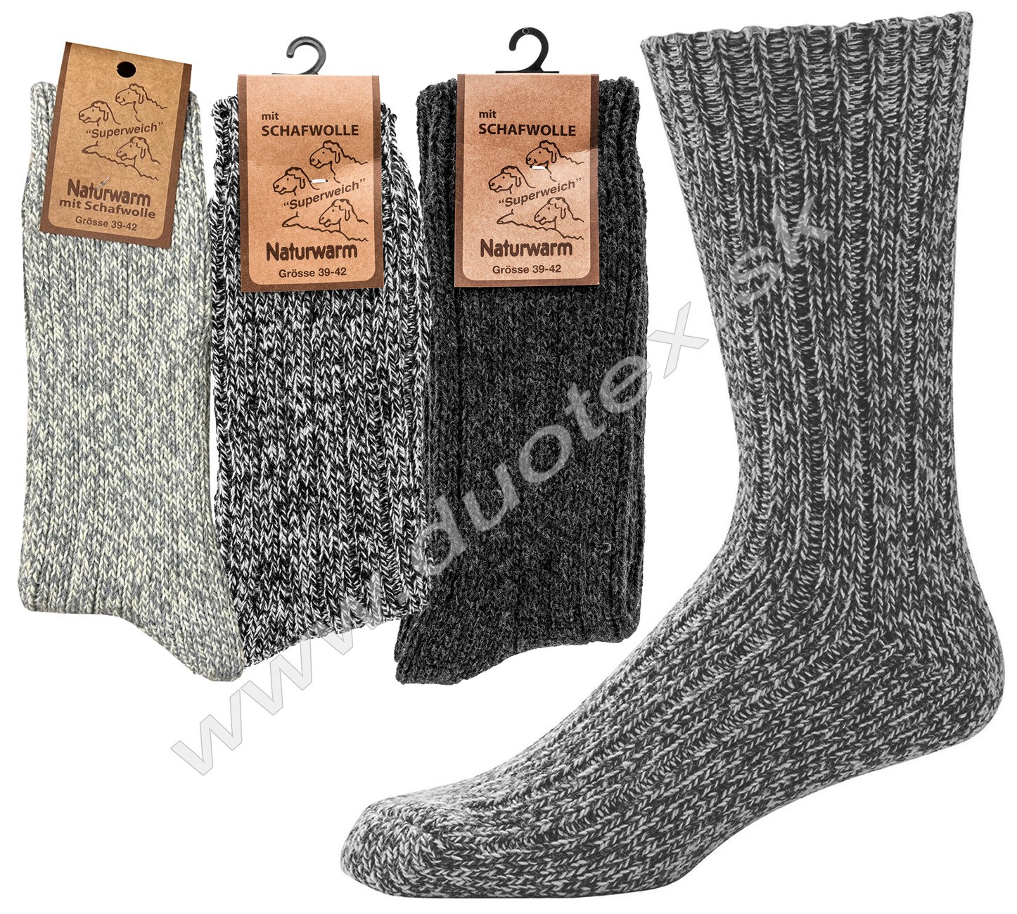 SOCKS4FUN Zimné ponožky W-6579-7 k.7 39-42(26-27)