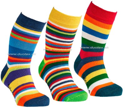 Zimné ponožky W-3137-pruhy-5