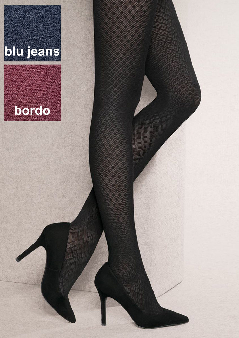 E-shop GATTA Pančuchové nohavice Loretta3D50-vz.125 blu-jeans 3(M)