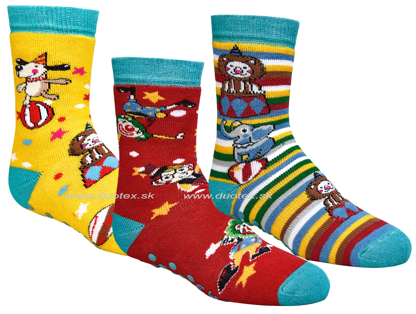 E-shop SOCKS4FUN Zimné ponožky W-5173-cirkus k.1 74-80