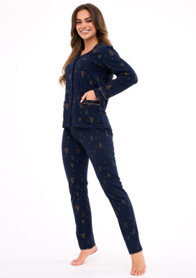 Vianočné pyžamo 482/447-Gold