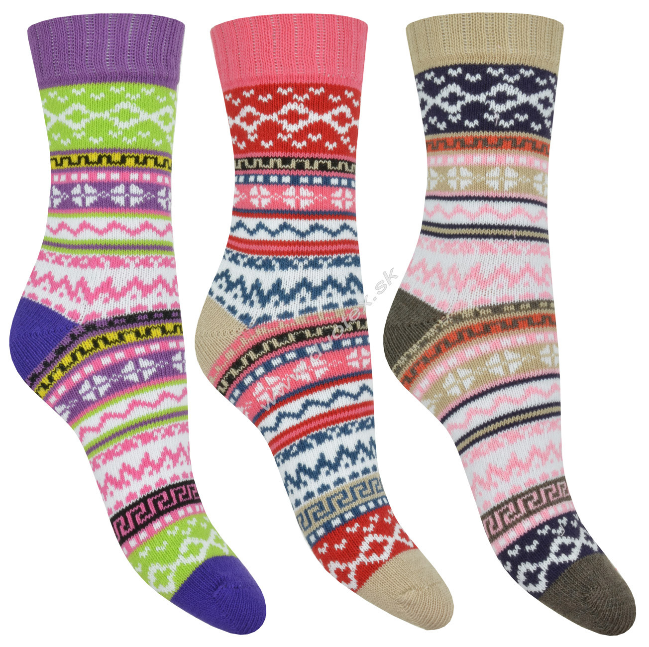 E-shop SOCKS4FUN Zimné ponožky W-2217-3 k.3 39-42(26-27)