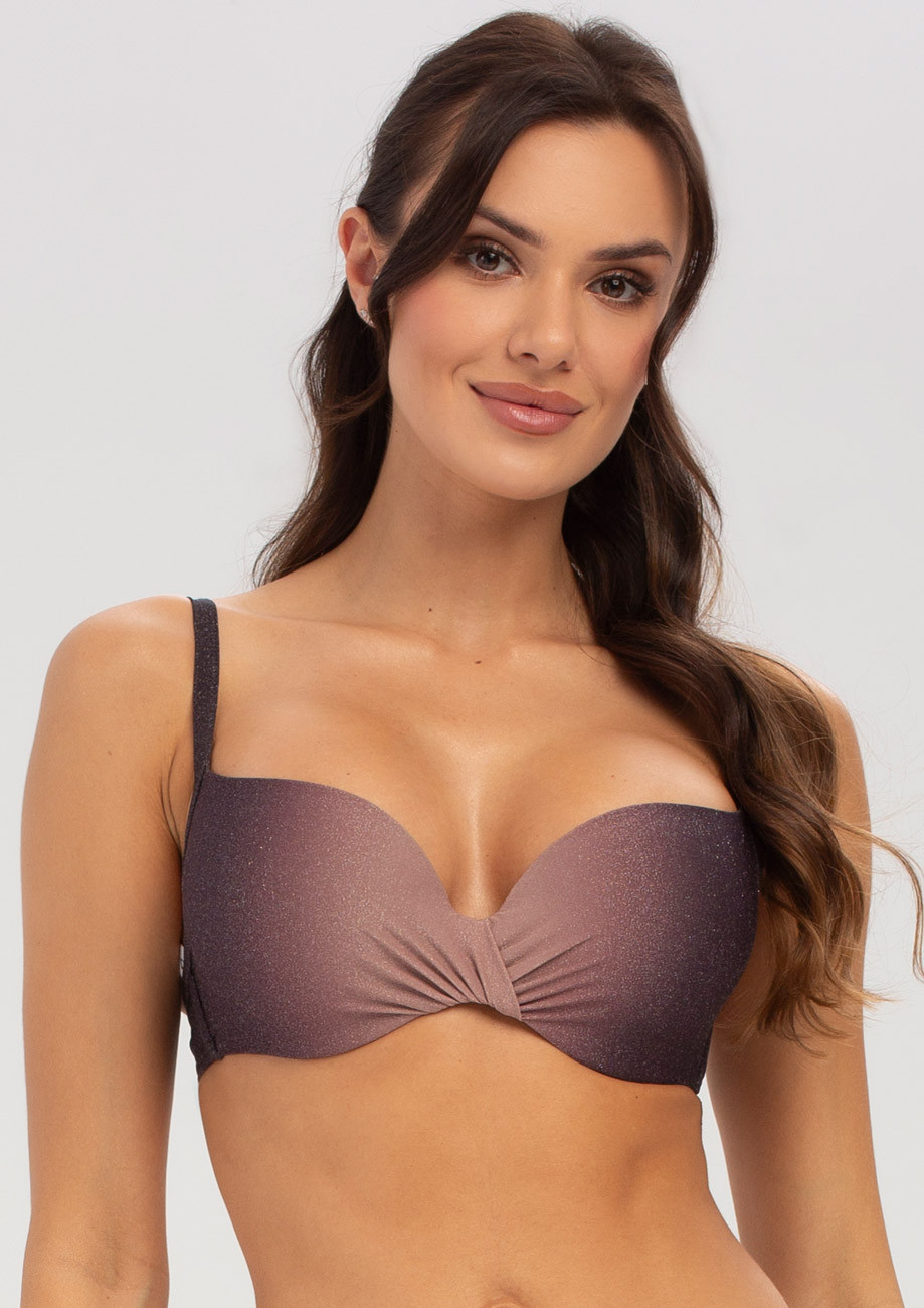 E-shop GATTA Dámske plavky Ombre-bra brown 70C