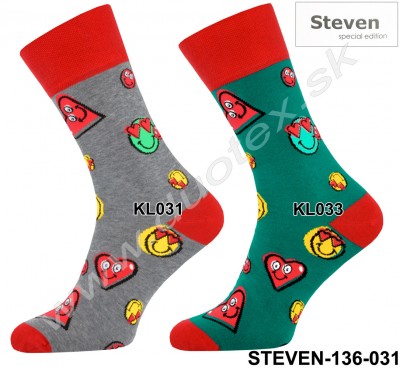 Valentínske ponožky Steven-136-031