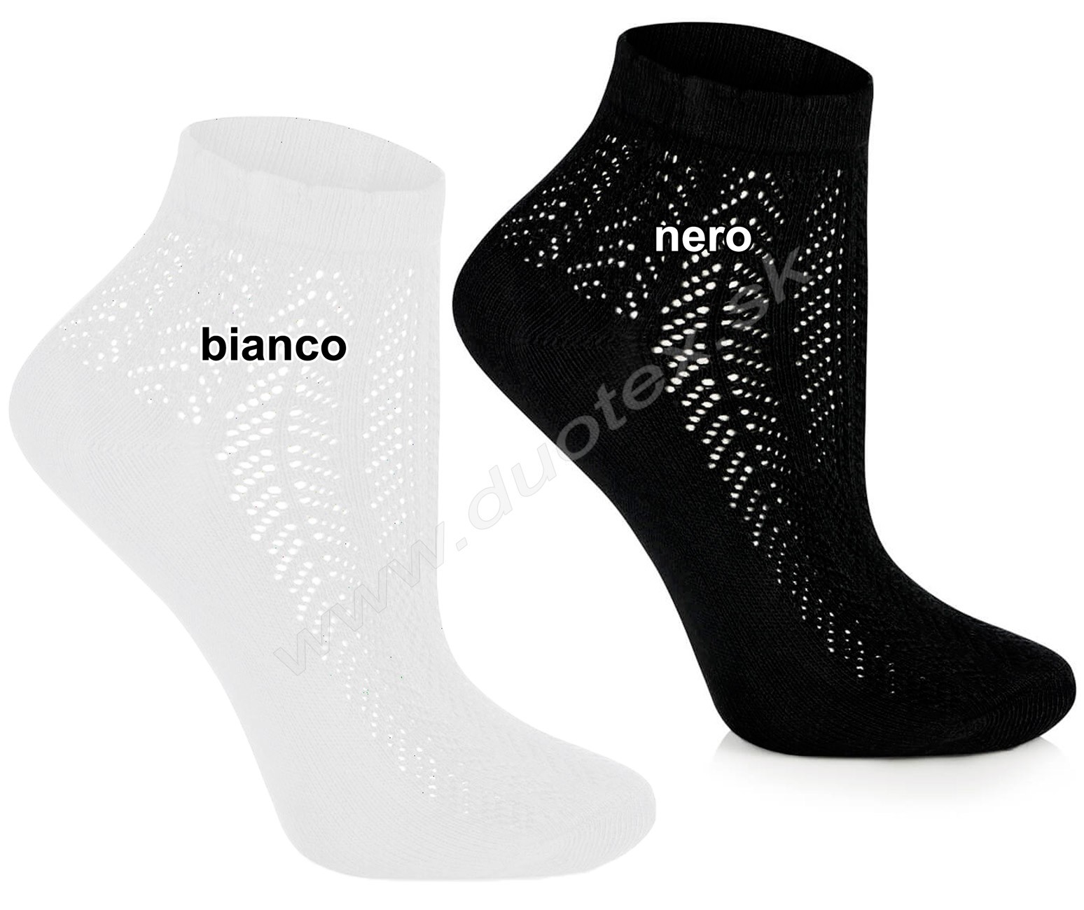 E-shop KNITTEX Dámske ponožky Cindy-vz.2 bianco 36-38(24-25)