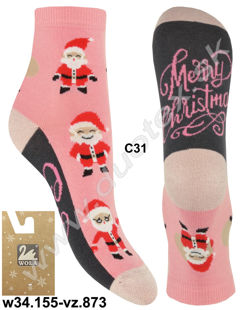 E-shop WOLA Vianočné ponožky w34.155-vz.873 C31 30-32(20-21)